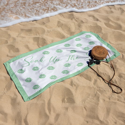 Sandless Beach Towels Green
