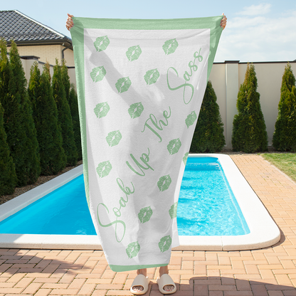 Sandless Beach Towels Green
