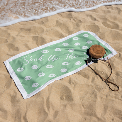 Sandless Beach Towels Green