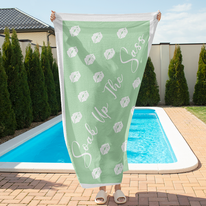 Sandless Beach Towels Green