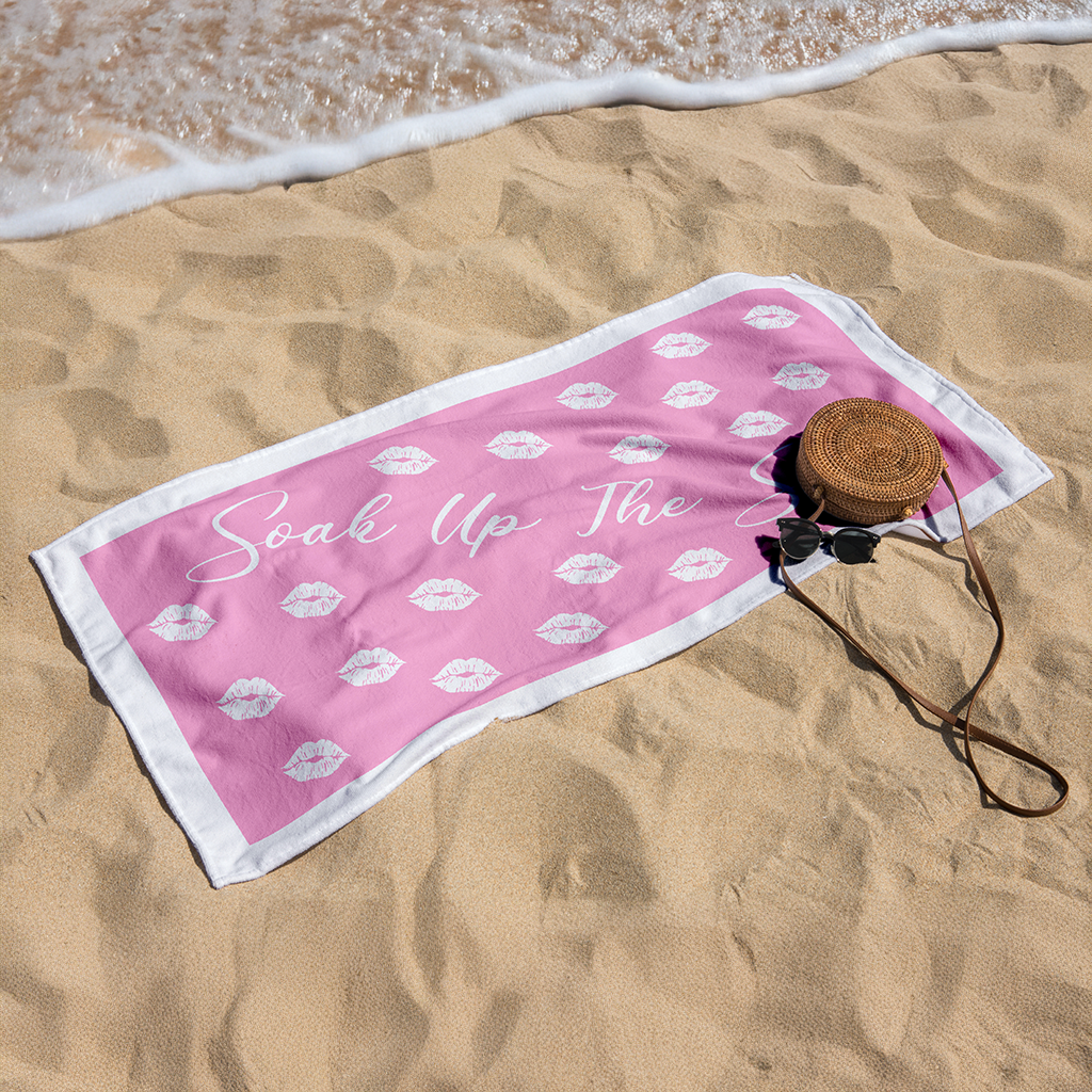 Sandless Beach Towels Pink
