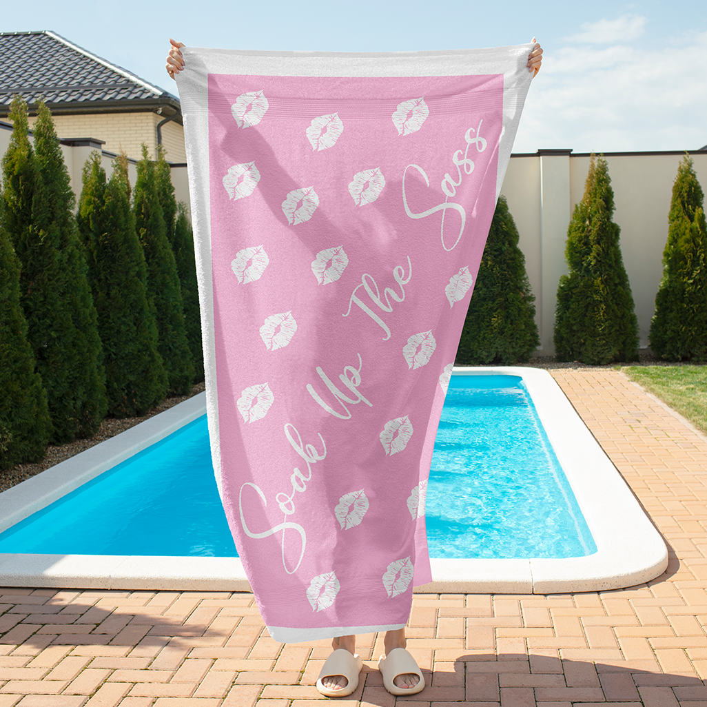 Sandless Beach Towels Pink