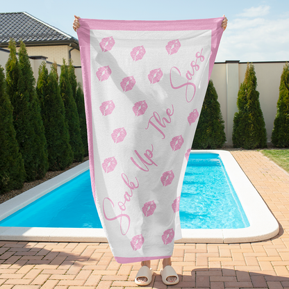 Sandless Beach Towels Pink