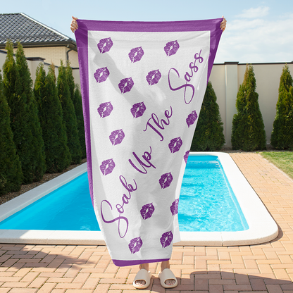 Sandless Beach Towels Purple