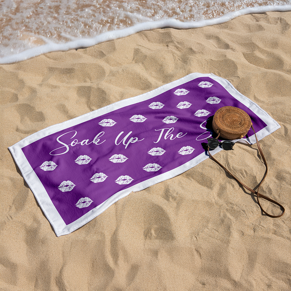 Sandless Beach Towels Purple
