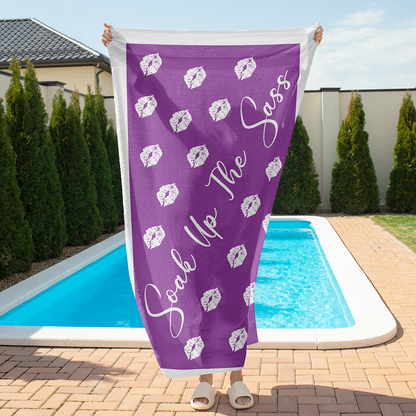 Sandless Beach Towels Purple