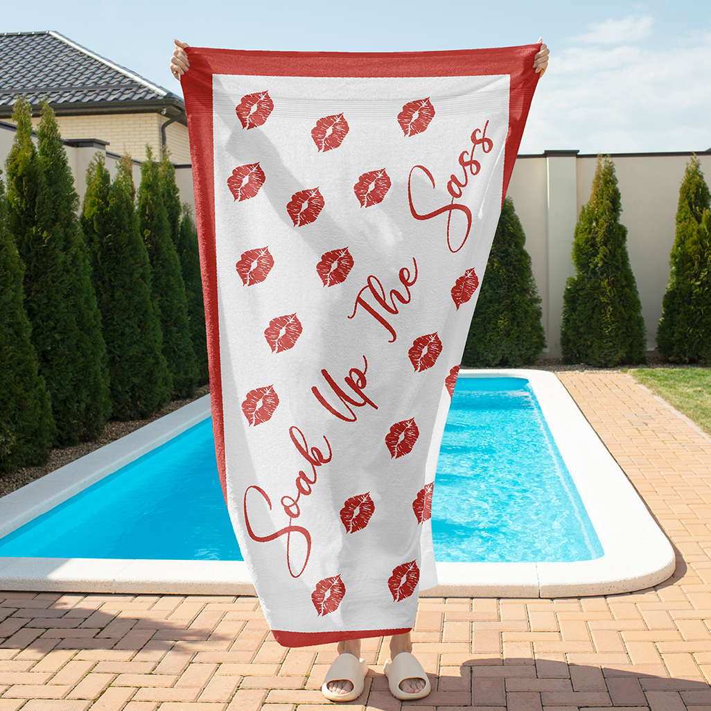 Sandless Beach Towels Red