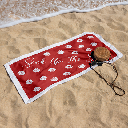 Sandless Beach Towels Red