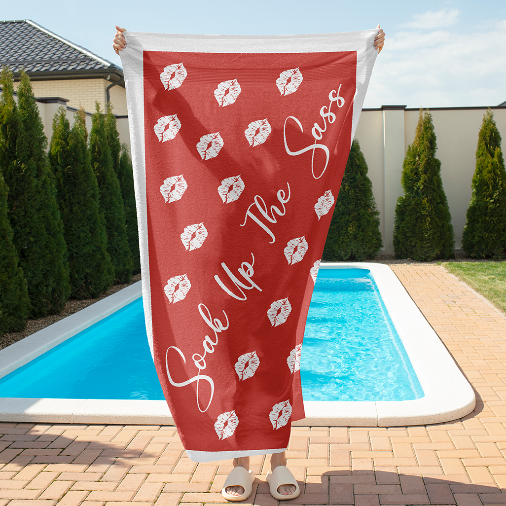Sandless Beach Towels Red