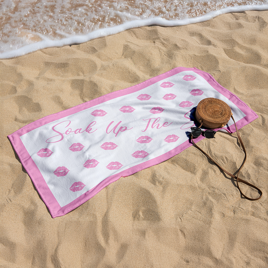 Sandless Beach Towels Pink